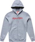 Mikina so zipsom TLD Signature Gray Heather / Red