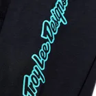 Pánsky dres s dlhým rukávom TLD Skyline Ride Tee Signature Black / Real Teal