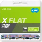 Reťaz KMC X-Flat Aurora Blue Waxed, 12/13 Speed