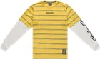 Pánsky dres s dlhým rukávom TLD Skyline Fakie Ride Tee Stripe Butter