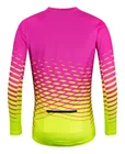 FORCE dres MTB ANGLE dámsky dlhý rukáv, ružovo-fluo