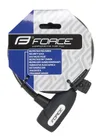 FORCE zámok LUX špirálový s držiakom 120cm / 8mm, čierny