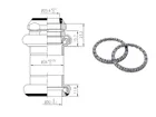 FSA hlavové zloženie TH-860 15.7mm alloy 1-1/8-OD 34