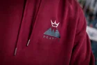 Mikina s kapucňou Peaty's Pubwear Summit Burgundy