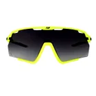 Force okuliare CYCLONE fluo, čierne prechod. sklo