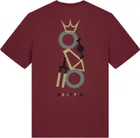 Tričko s krátkym rukávom Peaty's Pubwear Stacked Burgundy