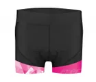 FORCE kraťasy MINI LADY do pásu s vložkou, čierno-ružové