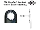 FSA stredové zloženie kľúk M/EXO MTB NBD na BSA68/73mm (BB-7100)
