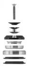 FORCE hlavové zloženie TAPER 1 1/8"-1 1/2" integrované, čierne