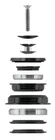 FORCE hlavové zloženie TAPER 1 1/8" -1 1/2", polointegrované, 56mm, čierne