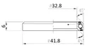 FSA ložisko hl. zloženia-NO.51 ACB 45°x45° 1-1/4 Single S MR136-OD 41.8