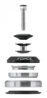 FORCE hlavové zloženie TAPER 1 1/8" -1 1/2" 36 °, integrované, čierne