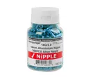 Niple hliníkové 2x14mm, modré