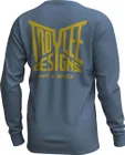 Pánsky dres s dlhým rukávom TLD Skyline Ride Tee Handlebar Slate