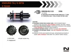 Novatec D902SB-CL-X12-A4A-11S, zadný náboj, 32 dier, 12x142, Shimano HG, OEM
