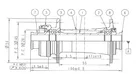 Novatec D791SB-CL-15, predný náboj, 32 dier, 15x100, OEM