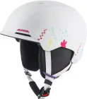 ALPINA Detská lyžiarska prilba BRIX JR white-graphic matt