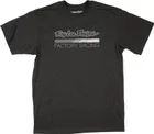 Tričko s krátkym rukávom TLD Factory Racing Black Heather / Gray