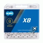 KMC Reťaz X 8 strieborná 114 článkov