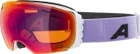ALPINA Lyžiarske okuliare GRANBY bielo fialové Q-LITE rainbow