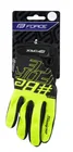 FORCE rukavice MTB SWIPE letné, čierno-fluo