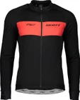 Pánsky dres Scott RC Warm, dlhý rukáv, Black/Fiery Red