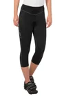 Vaude cyklistické nohavice Active 3/4, dámske, black uni