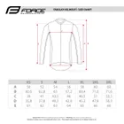 Force dres ENDLESS dlhý rukáv, modro-čierny