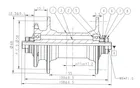 Novatec D471SBT-NBR, predný náboj, 32 dier, QR, OEM