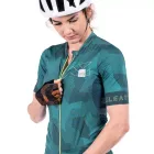 LEATT cyklistický dres krátky rukáv MTB Endurance 5.0, dámsky, Lagoon