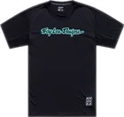 Pánsky dres s krátkym rukávom TLD Skyline Ride Tee Signature Black / Real Teal