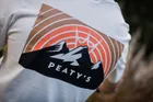 Tričko s krátkym rukávom Peaty's Pubwear Sunset Vintage White
