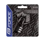 Force zámok F SMALL 2 špirálový kódový 120cm/3mm, čierny
