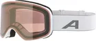 ALPINA Lyžiarske okuliare SLOPE white matt Q-LITE gold