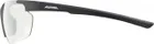 ALPINA Cyklistické okuliare DEFEY HR čierne mat, sklá: číre zrkadlové