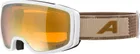 ALPINA Lyžiarske okuliare BIVIO white-earth matt Q-LITE gold