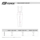 FORCE nohavice REFLEX LINE KID s vložkou, čierne
