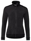 Vaude mikina Skomer Wool Fleece, dámska, phantom black