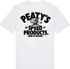 Tričko s krátkym rukávom Peaty's Pubwear - Descend / White