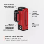 LEZYNE Zadné svetlo STRIP PRO Ai ALERT 400+