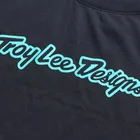 Detský dres s dlhým rukávom TLD Youth Skyline Ride Tee Signature Black / Real Teal