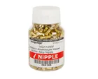 Niple hliníkové 2x14mm, zlaté