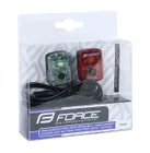 FORCE blikačky sada POINT USB predná + zadná
