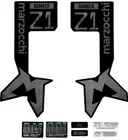 Sada nálepiek pre vidlicu Marzocchi Bomber Z1 Matt Black