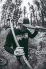 Tričko s dlhým rukávom Peaty's Pubwear 3 Peaks Sunset / Black