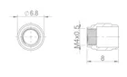 Extend kompresná matica-oliva pre vonk.pr. 5mm SRAM