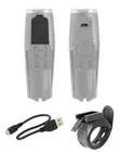 FORCE svetlo predné SHARK 500 Lumenov, USB, čierne