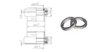 FSA hlavové zloženie ORBIT Xtreme Pro 7.2mm alloy 1-1/8-OD 30.5