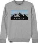 Mikina Peaty's Pubwear Crew 3 Peaks Sunrise / Heather Grey