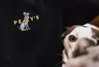 Tričko s krátkym rukávom Peaty's Pubwear Superdog / Black